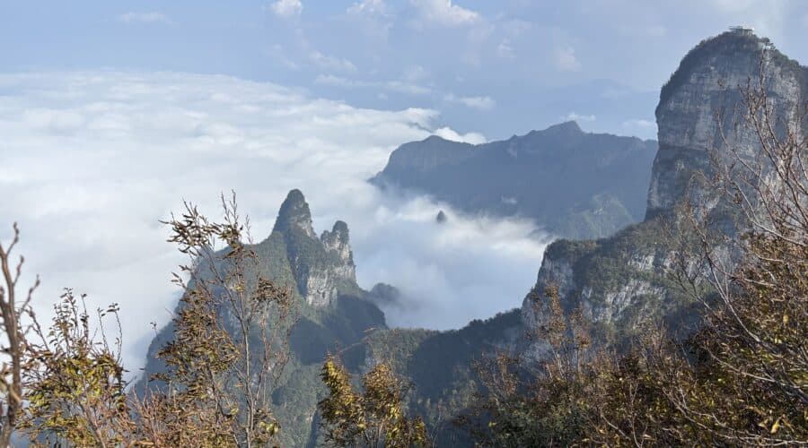 Tianmen Mountain cliff face